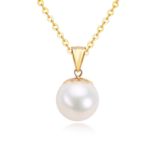 The Pearl Pendant Necklace — 18K Gold Finish