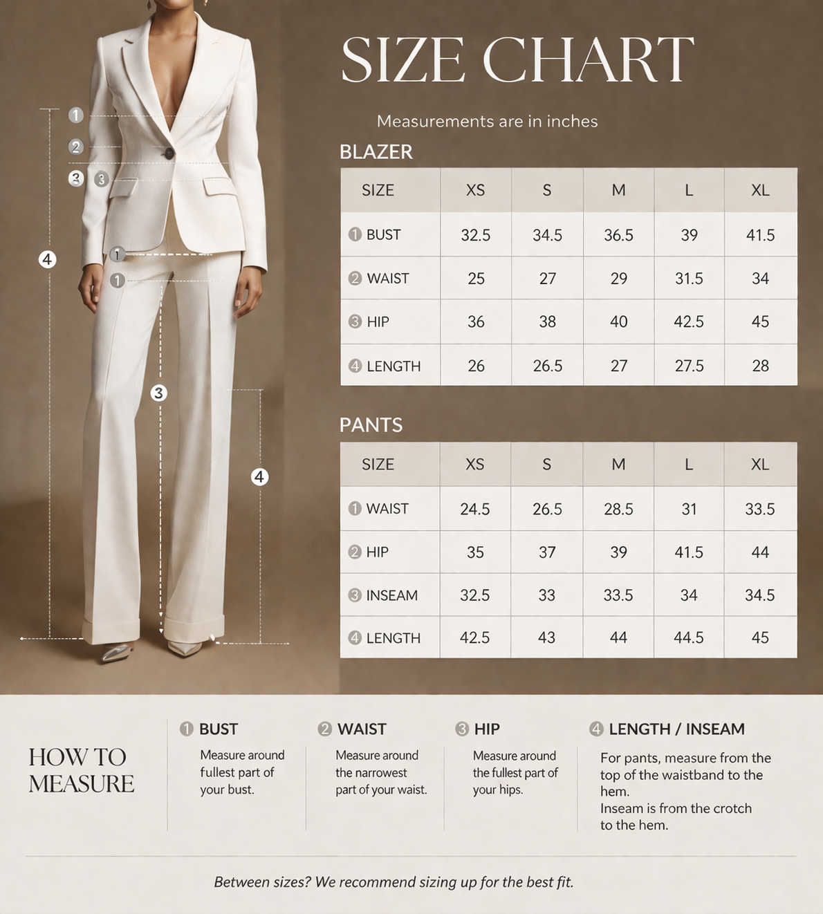 The Departure Suit — Tailored Bridal Set in Ivory