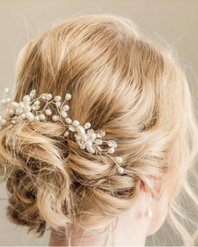Romantic Pearl Vine Hair Pins