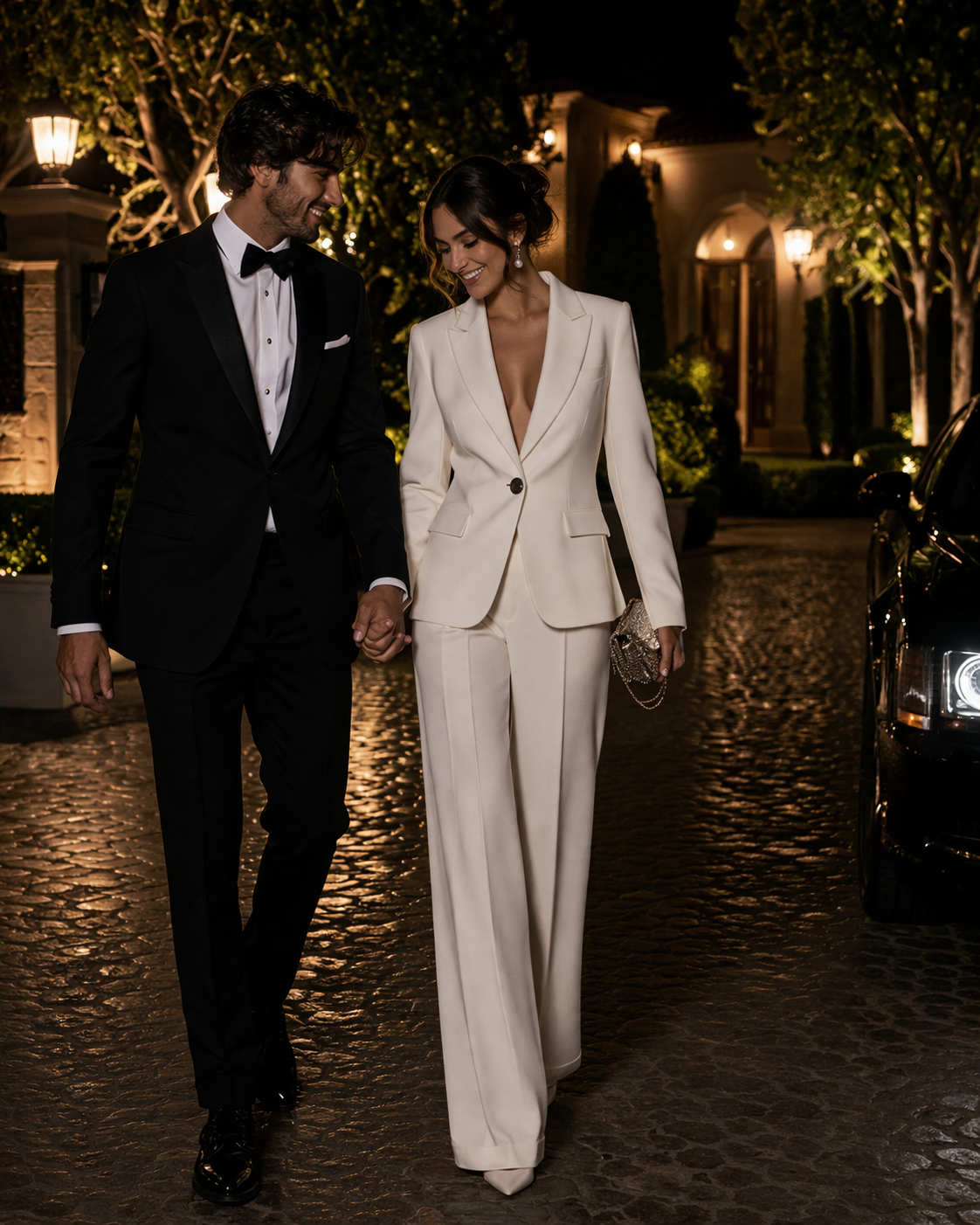 The Departure Suit — Tailored Bridal Set in Ivory