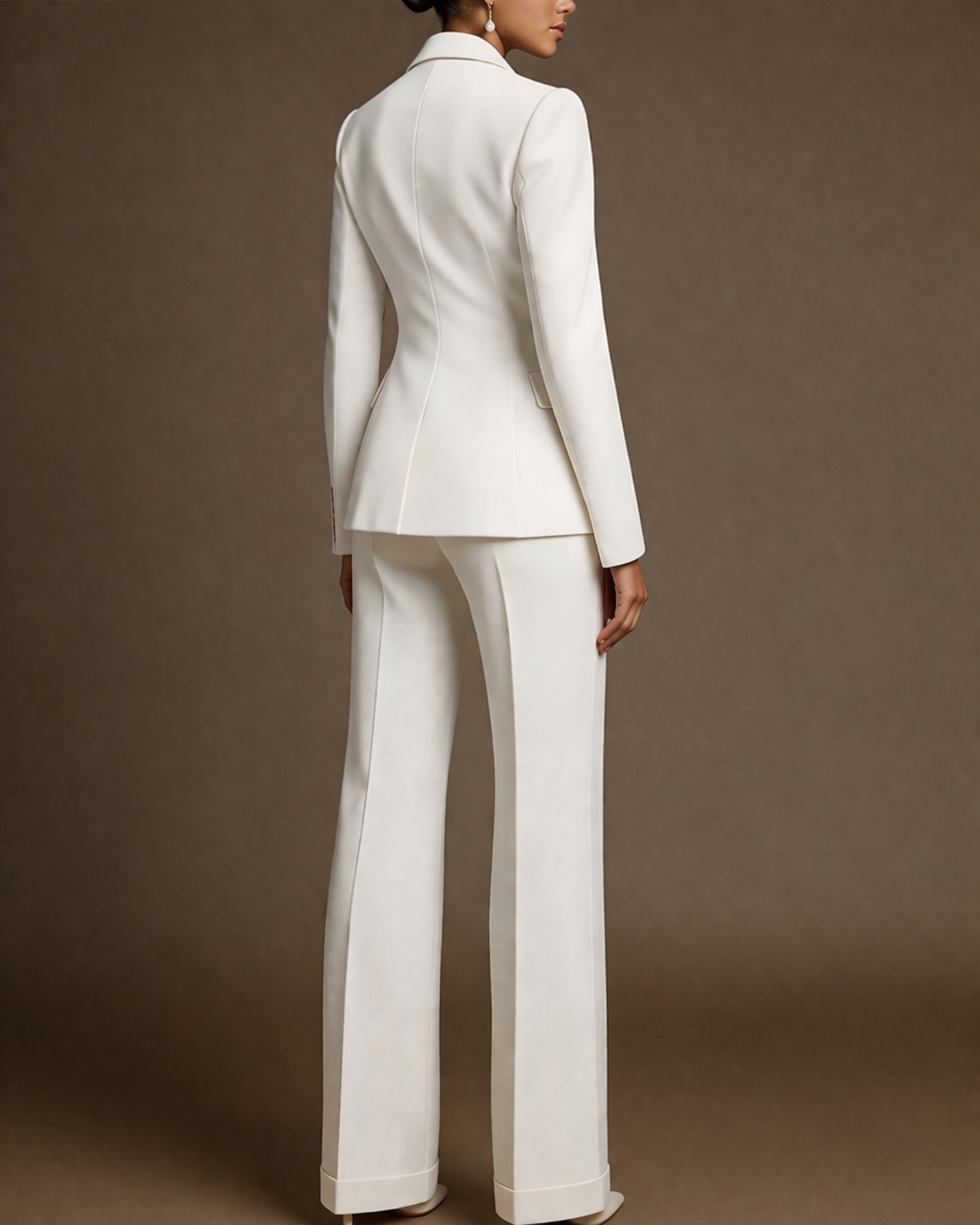The Departure Suit — Tailored Bridal Set in Ivory