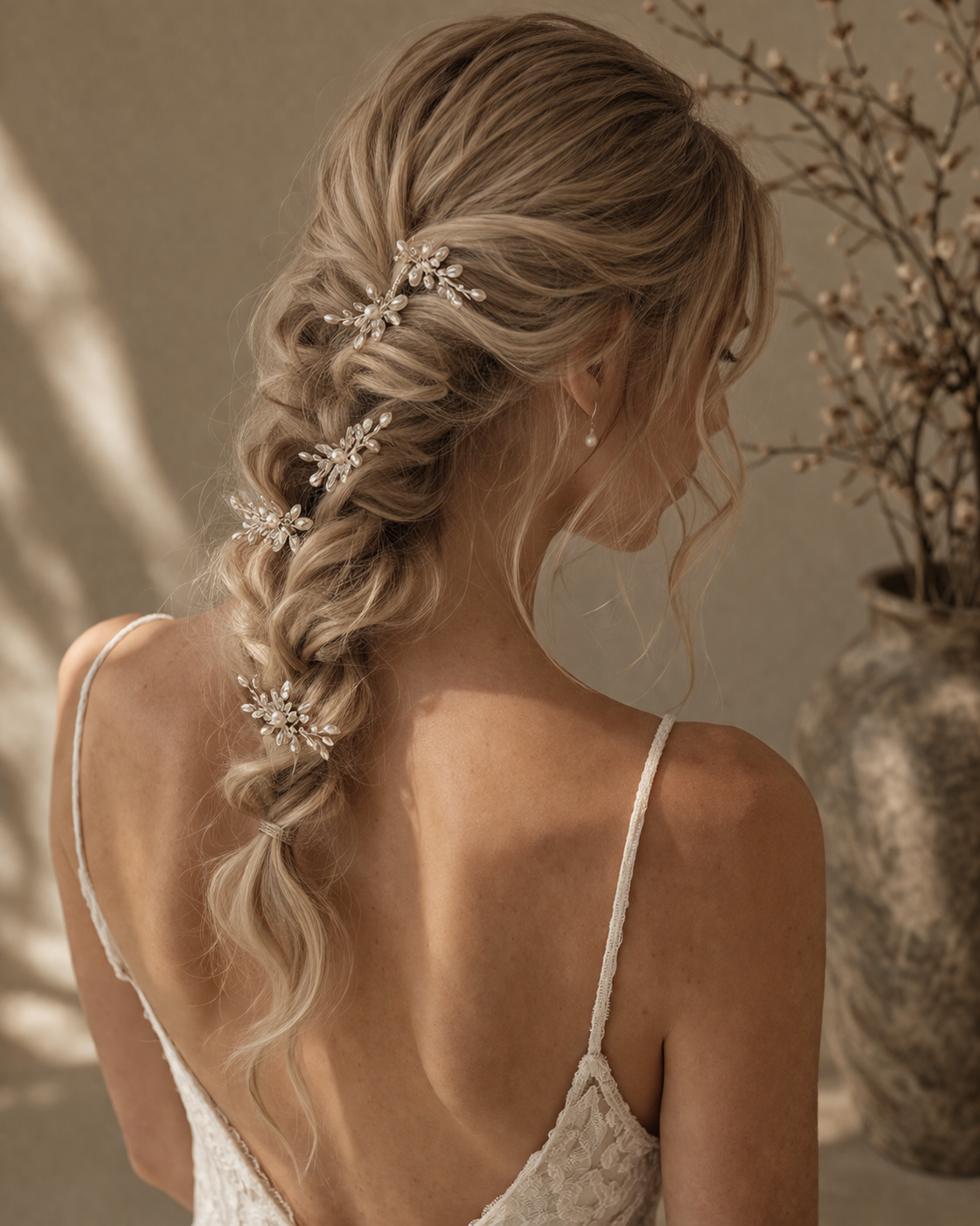 Romantic Pearl Vine Hair Pins