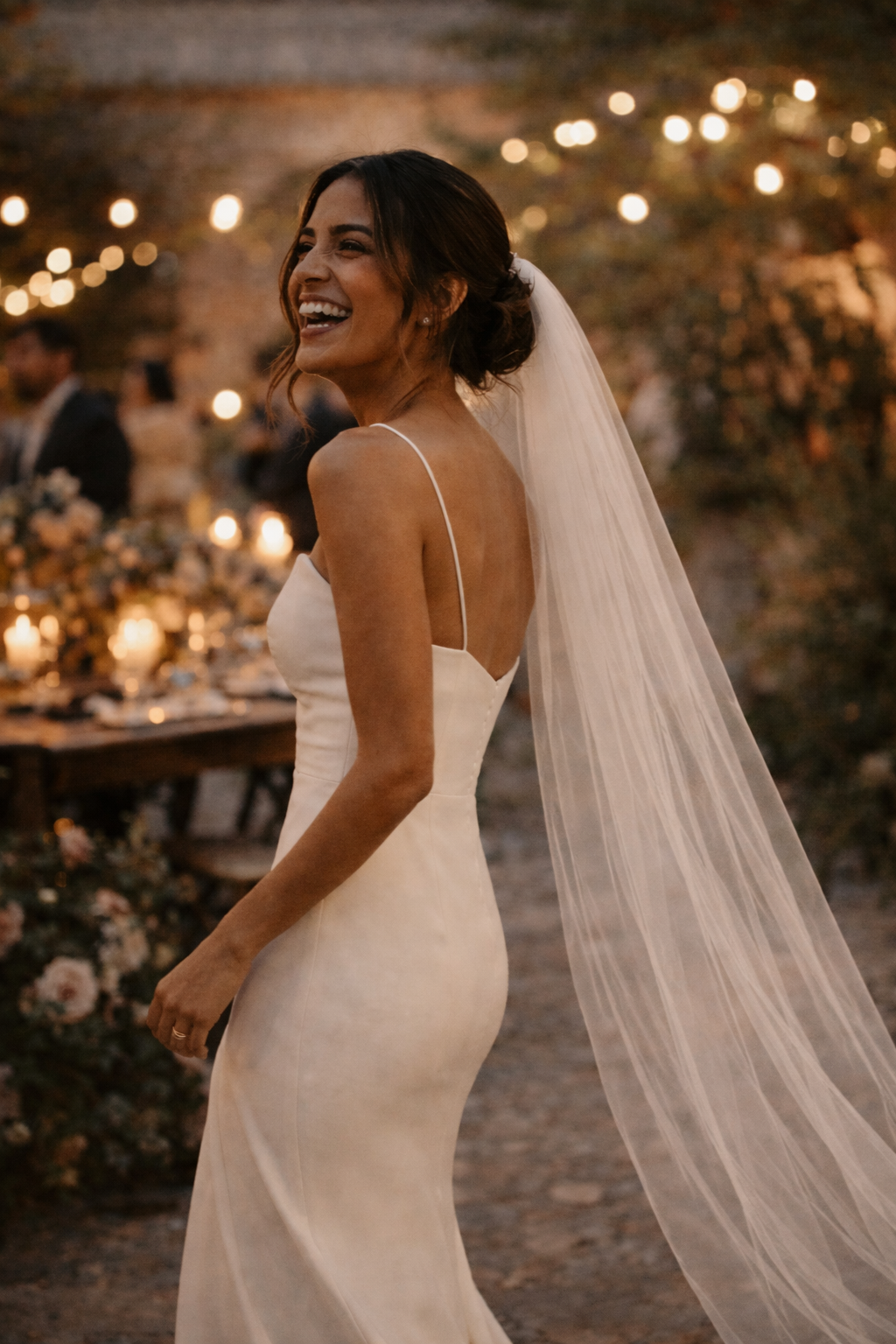 The Whisper Veil — An Airy Cathedral Veil in Soft White